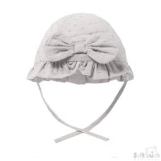 H44-G: Grey Dotty Hat (0-24 Months)
